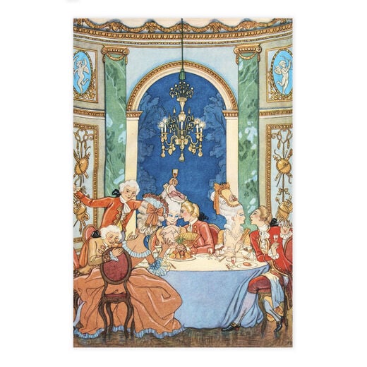 George Barbier tea towel